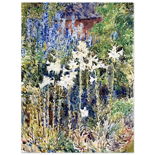 Flower Garden by Childe Hassam – art poster, view 2