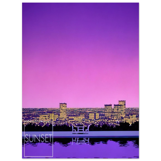 Sunset No. 3 by Hiroshi Nagai – art poster, view 2