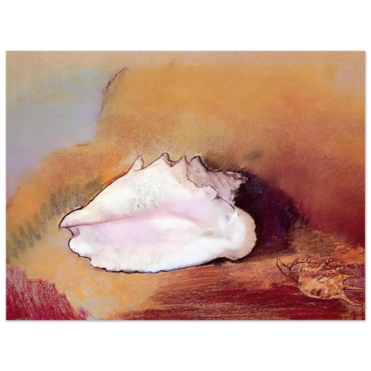 The Seashell by Odilon Redon (1912) – art poster, view 2