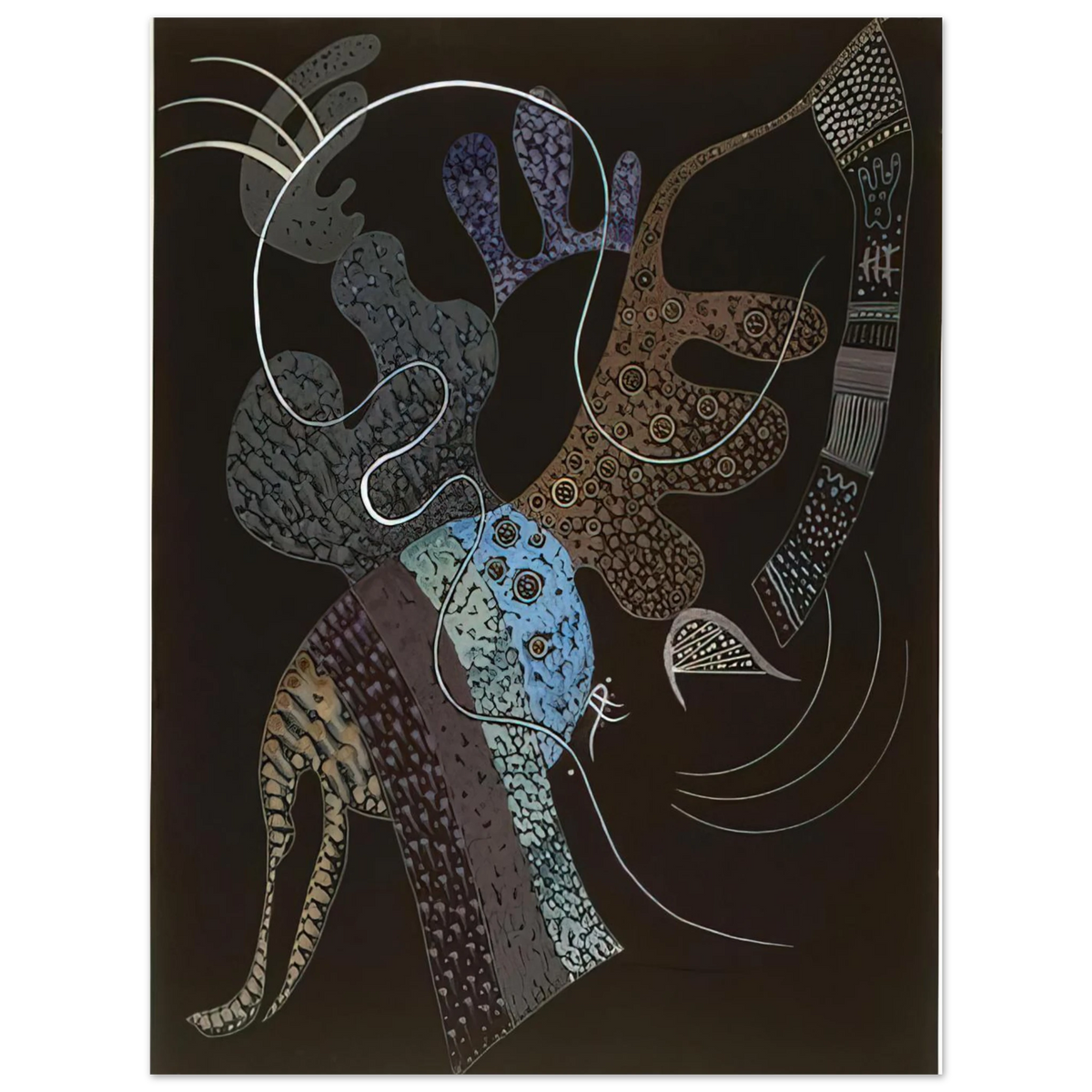 White Line by Wassily Kandinsky (1936) – art poster