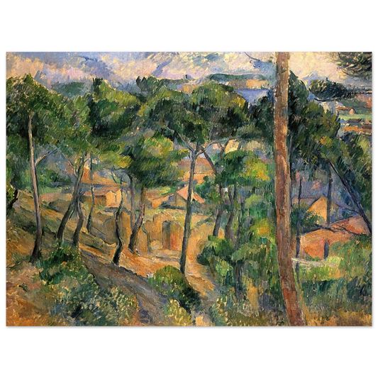 L'estaque View Through The Pines by Paul Cézanne – art poster, view 2