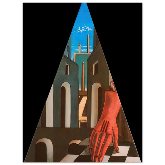 Metaphysical Triangle by Giorgio de Chirico (1958) – art poster, view 2
