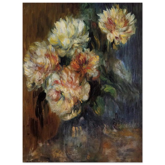 Vase Of Peonies by Pierre-Auguste Renoir – art poster, view 2