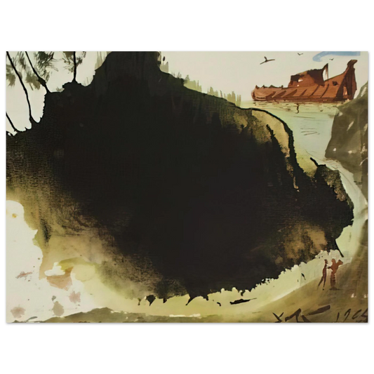 Aquae Diluvii Super Terram Genesis 6 17 by Salvador Dali (1967) – art poster, view 2