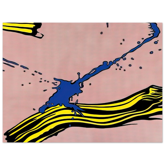 Brushstroke With Spatter by Roy Lichtenstein (1966) – art poster, view 2