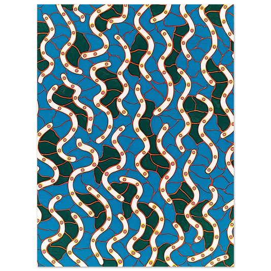 Waves On The Hudson River by Yayoi Kusama (1988) – art poster, view 2