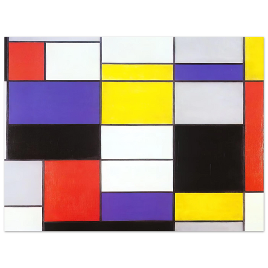 Composition A by Piet Mondrian – art poster, view 2