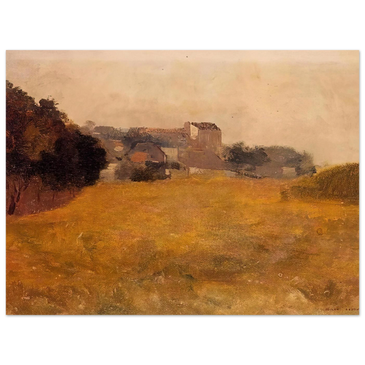 Small Village In The Medoc by Odilon Redon – art poster, view 2
