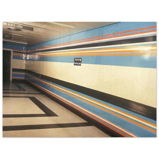 Royal Liverpool Hospital Installation by Bridget Riley (1983) – art poster, view 2