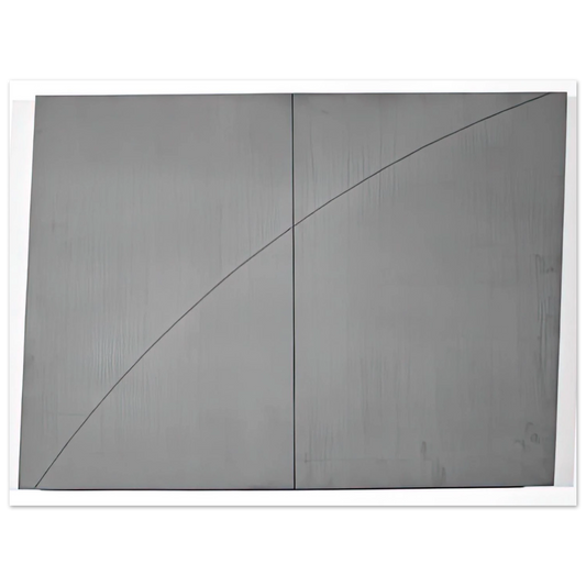 A Curved Line Within Two Distorted Rectangles by Robert Mangold (1978) – art poster, view 2