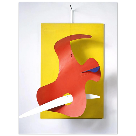 Form Against Yellow Panel by Alexander Calder (1936) – art poster, view 2
