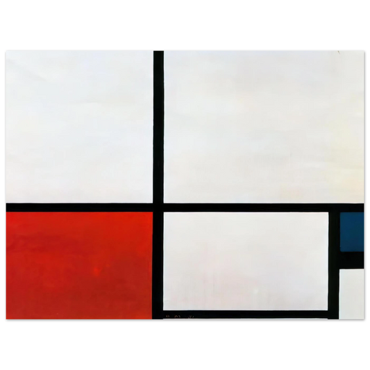 Composition N. 1 With Red And Blue by Piet Mondrian – art poster, view 2