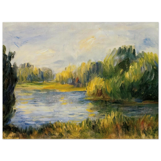 The Banks Of The River by Pierre-Auguste Renoir – art poster, view 2