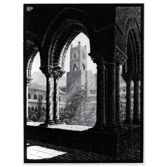 Cloister Of Monreale Sicily by M.C. Escher – art poster, view 2
