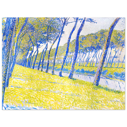 Canal In Flanders by Theo van Rysselberghe (1894) – art poster, view 2