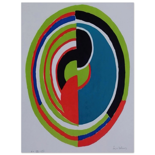 Abstract Swirl by Sonia Delaunay – art poster, view 2