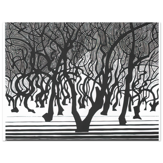Woods Near Menton by M.C. Escher – art poster, view 2