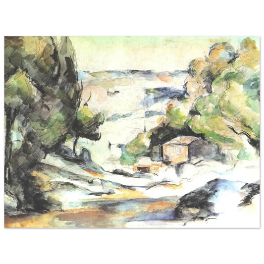 Landscape In The Provence by Paul Cézanne – art poster, view 2