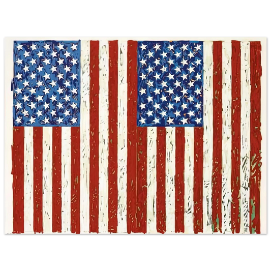 Flags I Ulae 128 by Jasper Johns – art poster, view 2