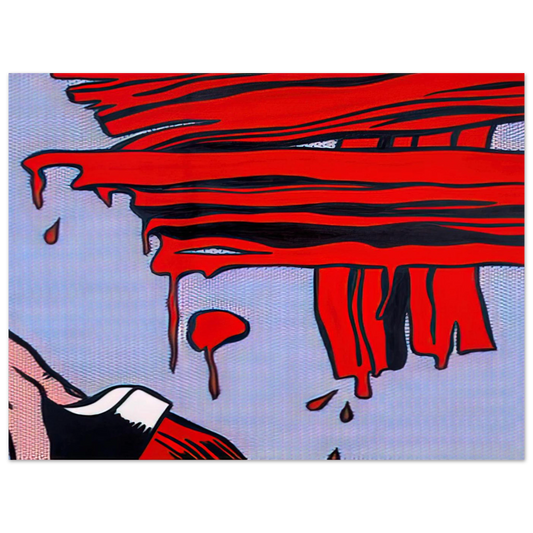 Brushstrokes by Roy Lichtenstein (1965) – art poster, view 2