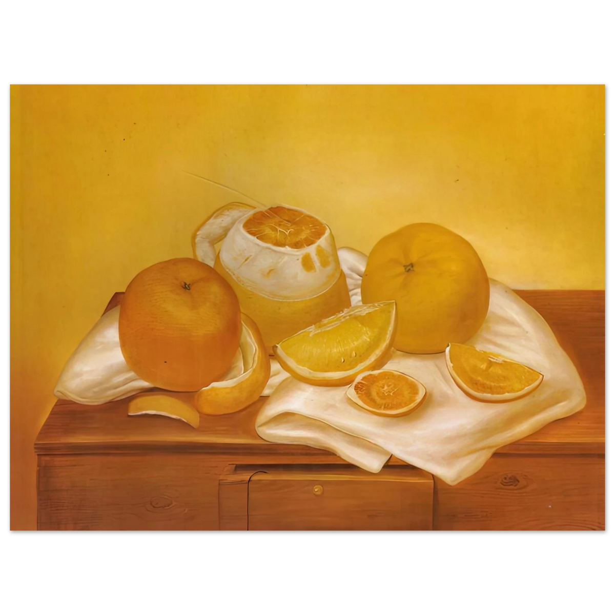 Oranges by Fernando Botero – art poster