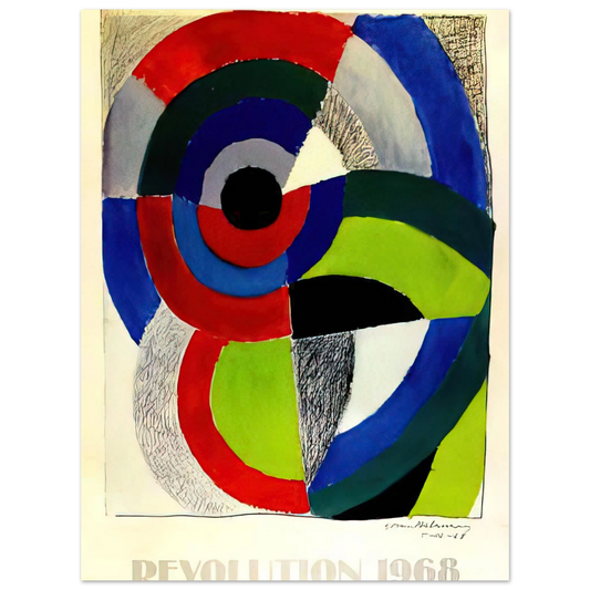 Revolution Affiche by Sonia Delaunay – art poster, view 2