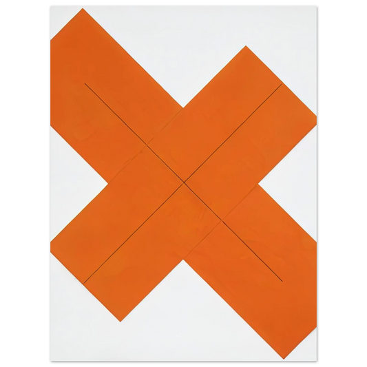 X Within X Orange by Robert Mangold (1981) – art poster, view 2