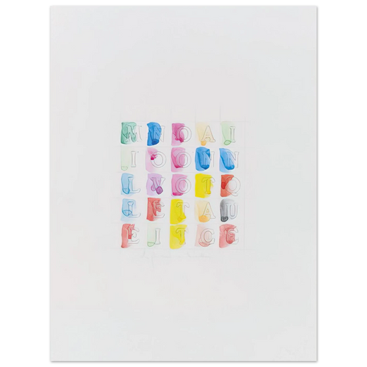 Millenovecentottacinque by Alighiero Boetti (1985) – art poster, view 2