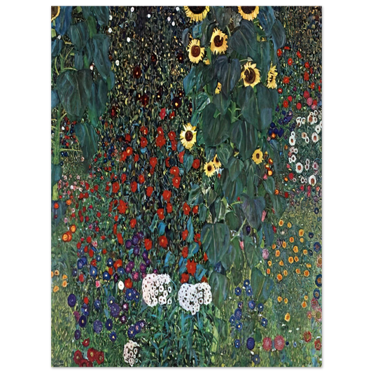 Country Garden With Sunflowers by Gustav Klimt (1906) – art poster, view 2