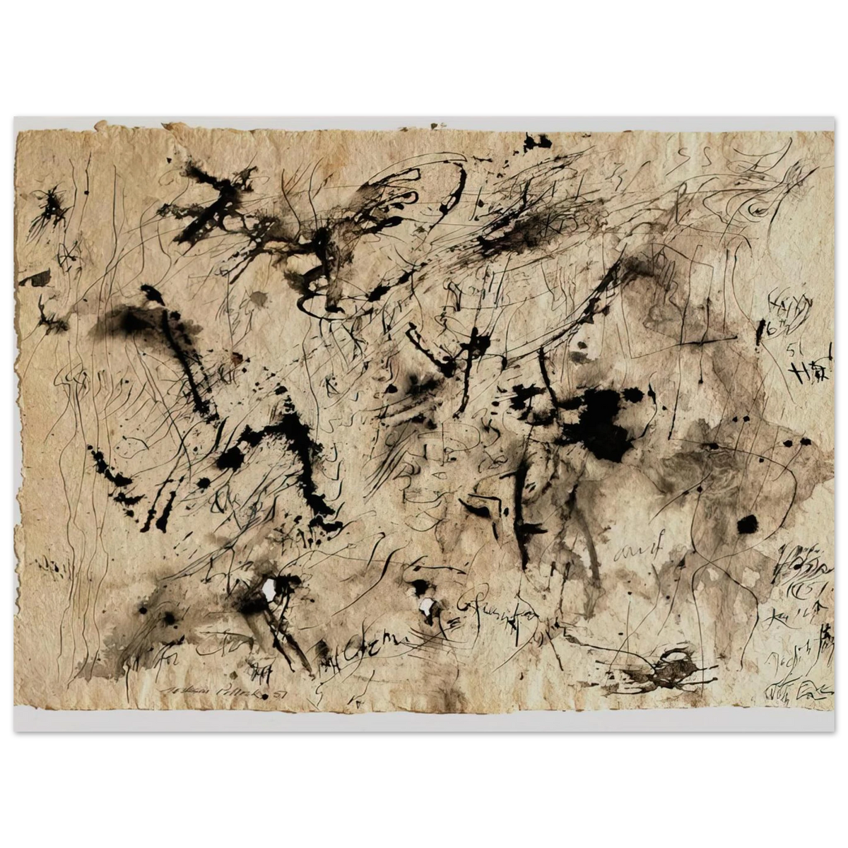 Untitled 1 by Jackson Pollock (1951) – art poster