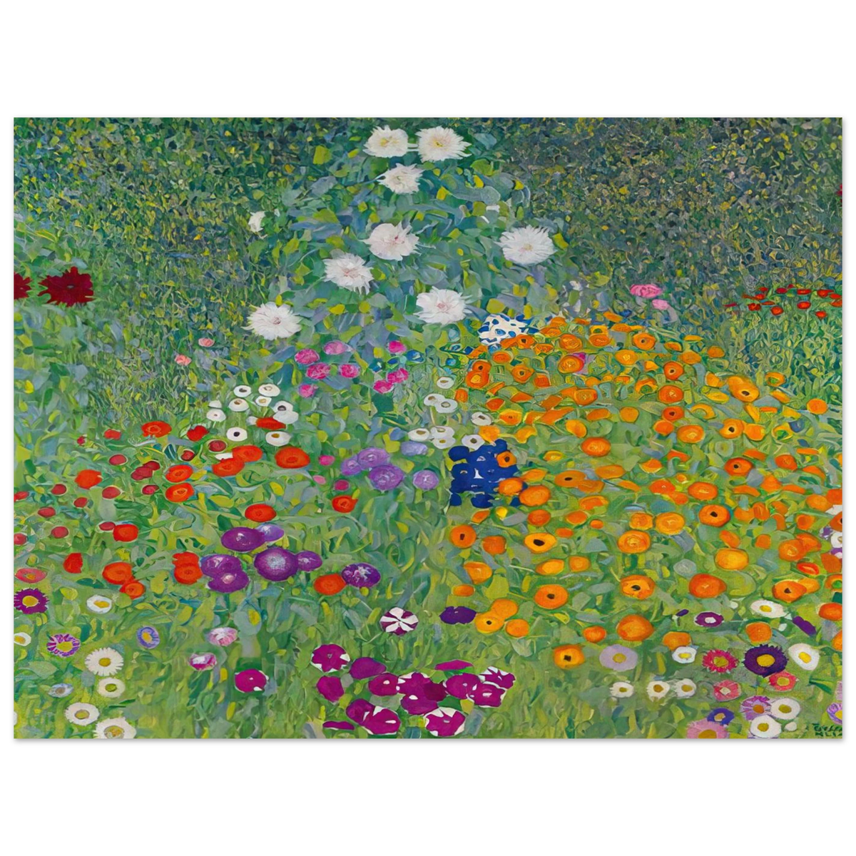 Blumengarten by Gustav Klimt (1907) – art poster