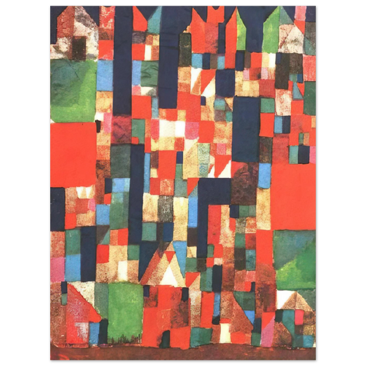 City Picture With Red And Green Accents by Paul Klee (1921) – art poster, view 2
