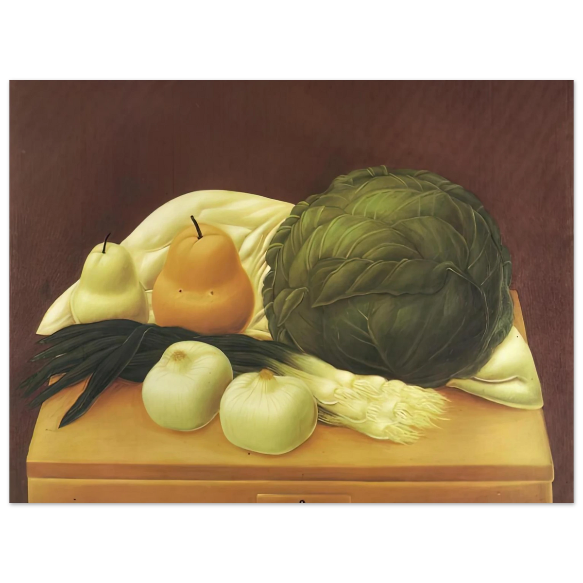 Kitchen Table by Fernando Botero – art poster