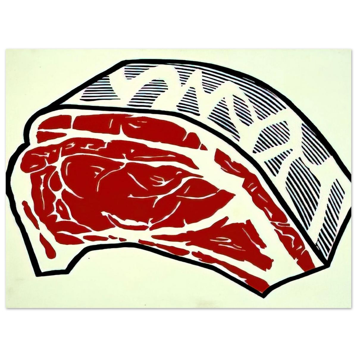 Standing Rib by Roy Lichtenstein (1962) – art poster