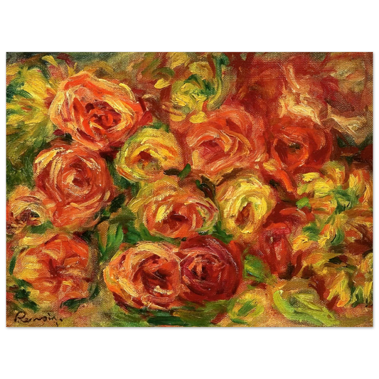 Armful Of Roses by Pierre-Auguste Renoir – art poster, view 2