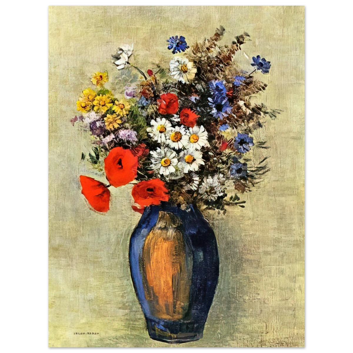 Vase Of Flowers 2 by Odilon Redon – art poster