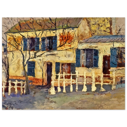 Lapin Agile 1 by Maurice Utrillo – art poster, view 2