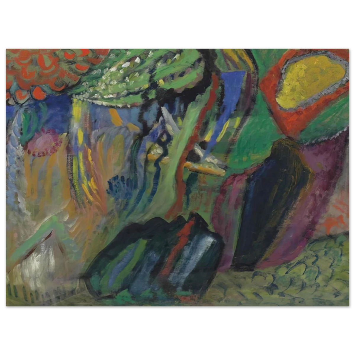 Abstract Composition by Gabriele Munter – art poster