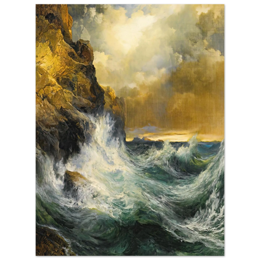 The Receding Wave by Thomas Moran – art poster, view 2