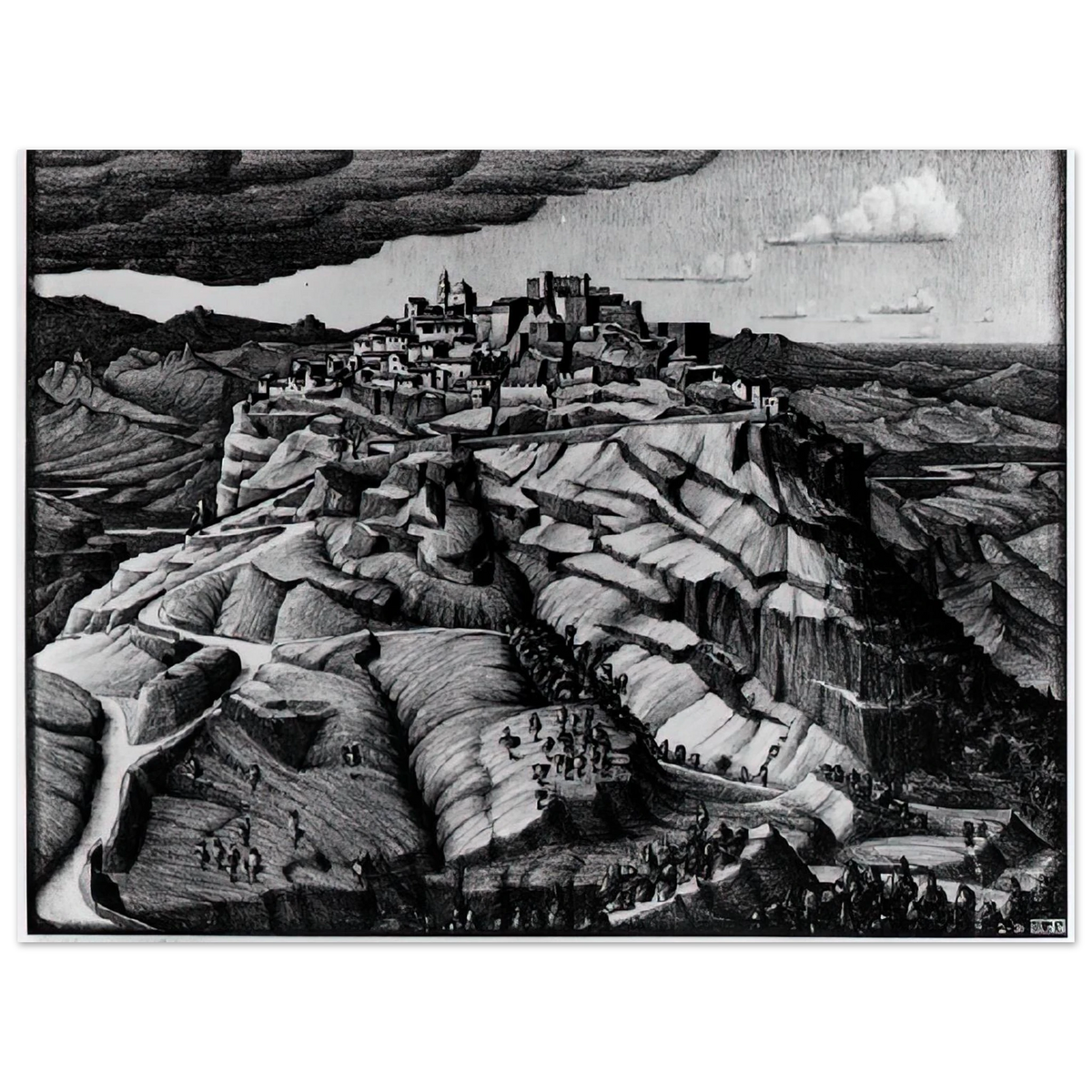 Santa Severina Calabria February by M.C. Escher (1931) – art poster