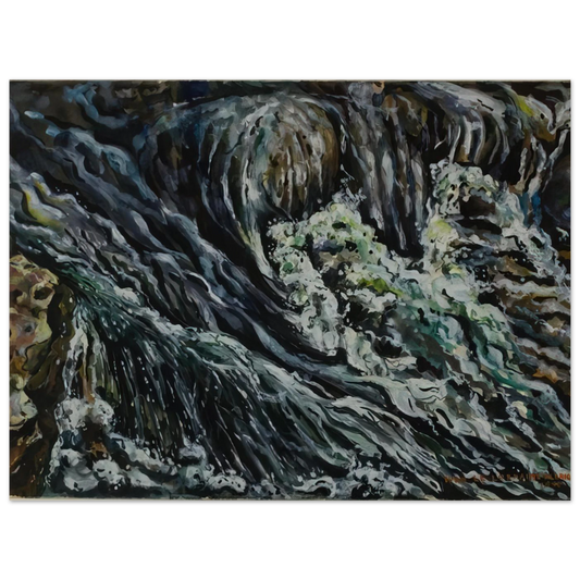 Bridal Ten Sleep Falls by Ivan Albright – art poster, view 2