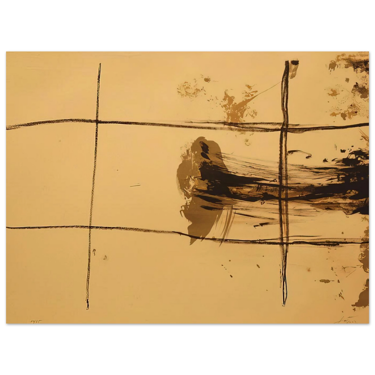 Carrés by Antoni Tapies (1967) – art poster