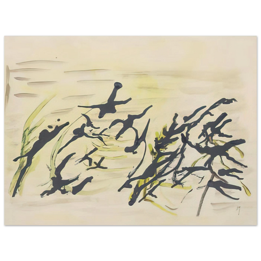Composition 1 by Henri Michaux – art poster, view 2