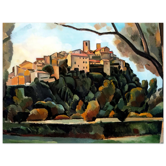Vista De Saint Paul De Vence by Andre Derain (1910) – art poster, view 2
