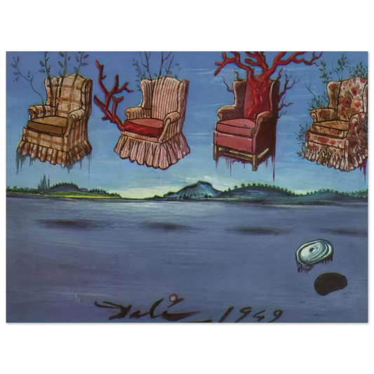 Four Armchairs In The Sky by Salvador Dali – art poster, view 2