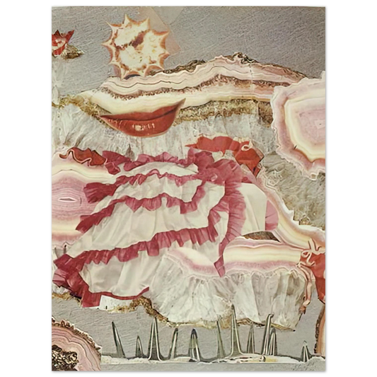 Around A Red Mouth by Hannah Hoch (1967) – art poster, view 2