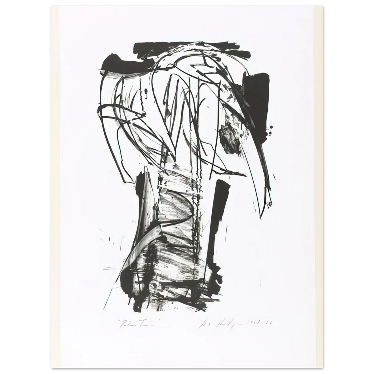 Palm Trees From The Series The Archaics by Grace Hartigan (1966) – art poster