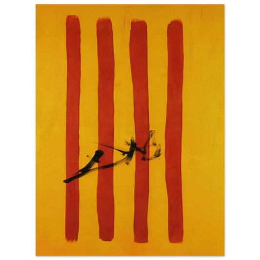 The Dalinian Senyera Catalonian National Flag by Salvador Dali – art poster, view 2
