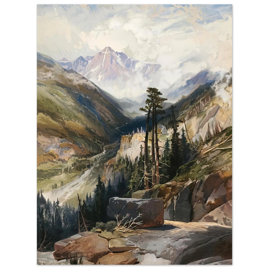 The Mountain Of The Holy Cross Colorado by Thomas Moran – art poster, view 2