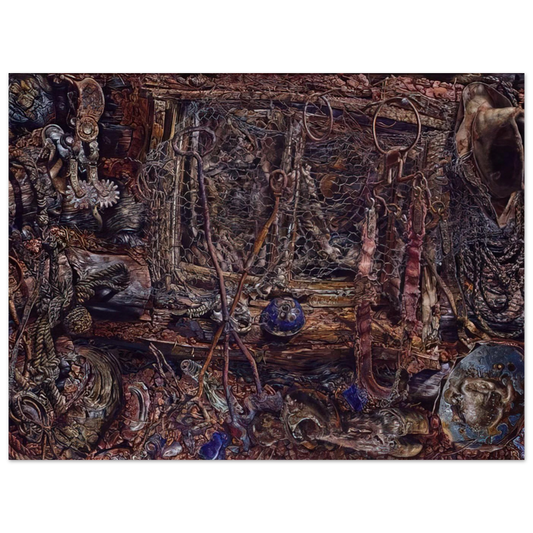 The Rustlers by Ivan Albright (1962) – art poster, view 2